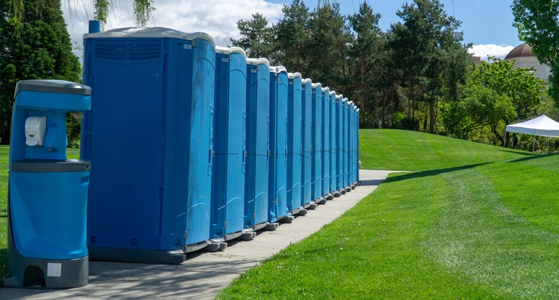 porta potty rental can accommodate custom branding or signage on the units for corporate events and marketing purposes